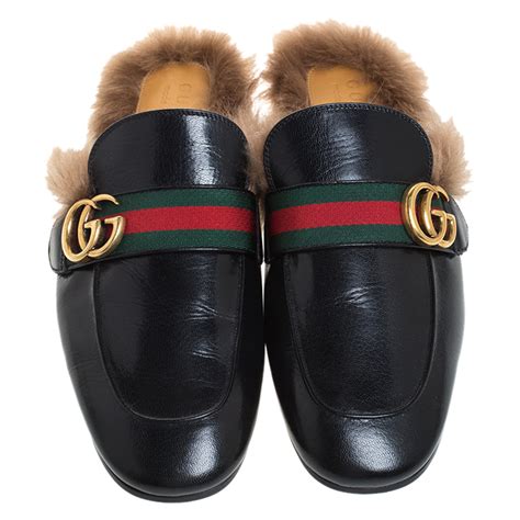 gucci loafer slides|gucci new slides.